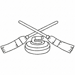 Curling Rocks Embroidery Design 3 Curling Rocks Embroidery Design 3